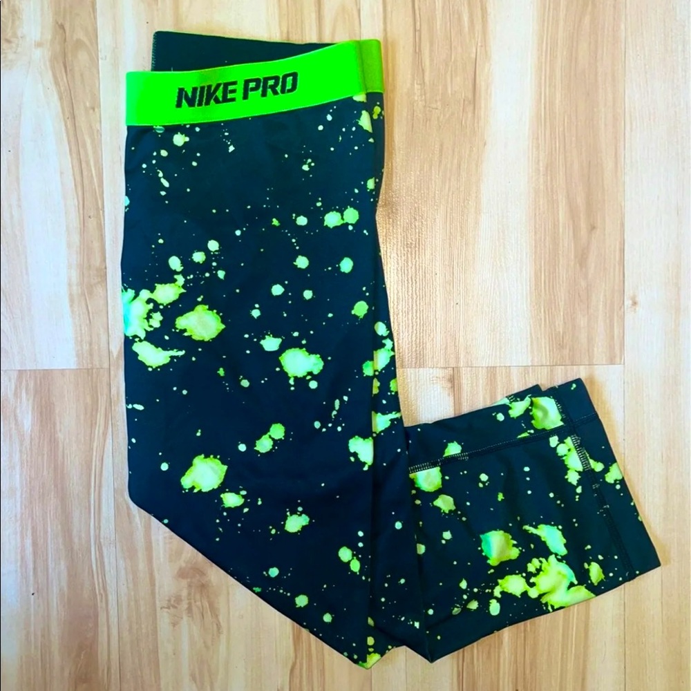 Neon Nike Pro Leggings